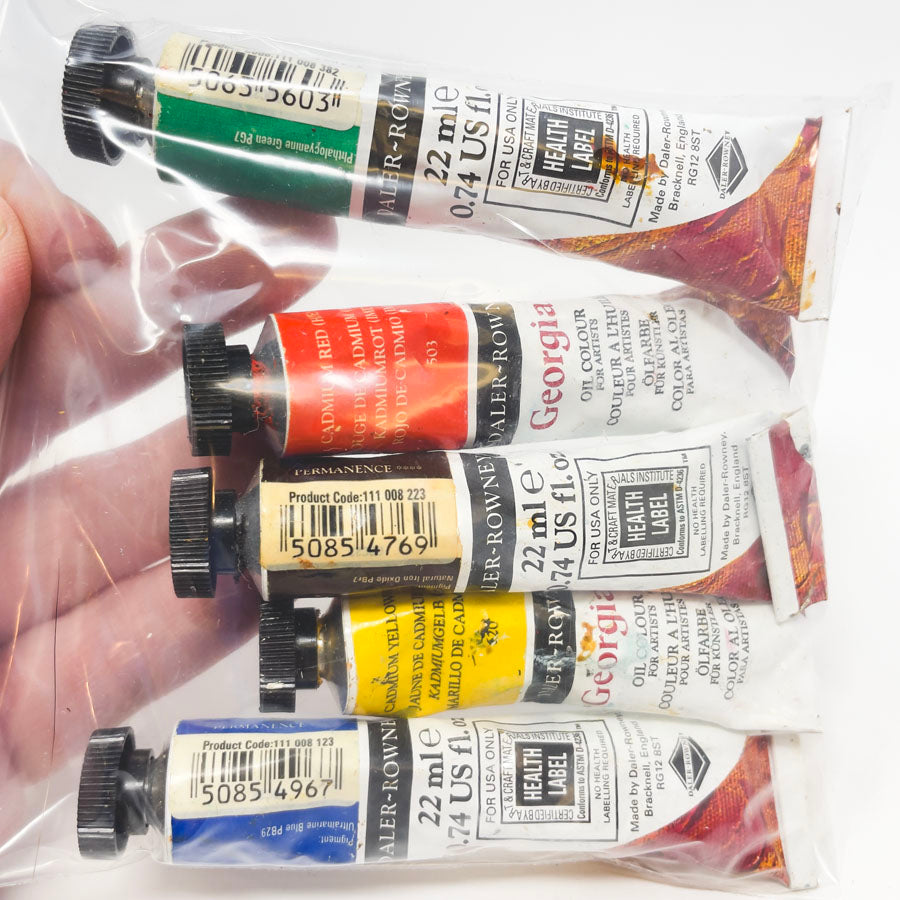 Daler-Rowney Georgia Oil Color 22ml Paint Set (5)