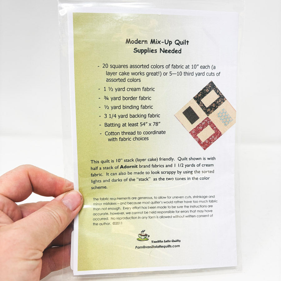 Modern Mix Up Quilt Pattern by Vanilla Latte Quilts