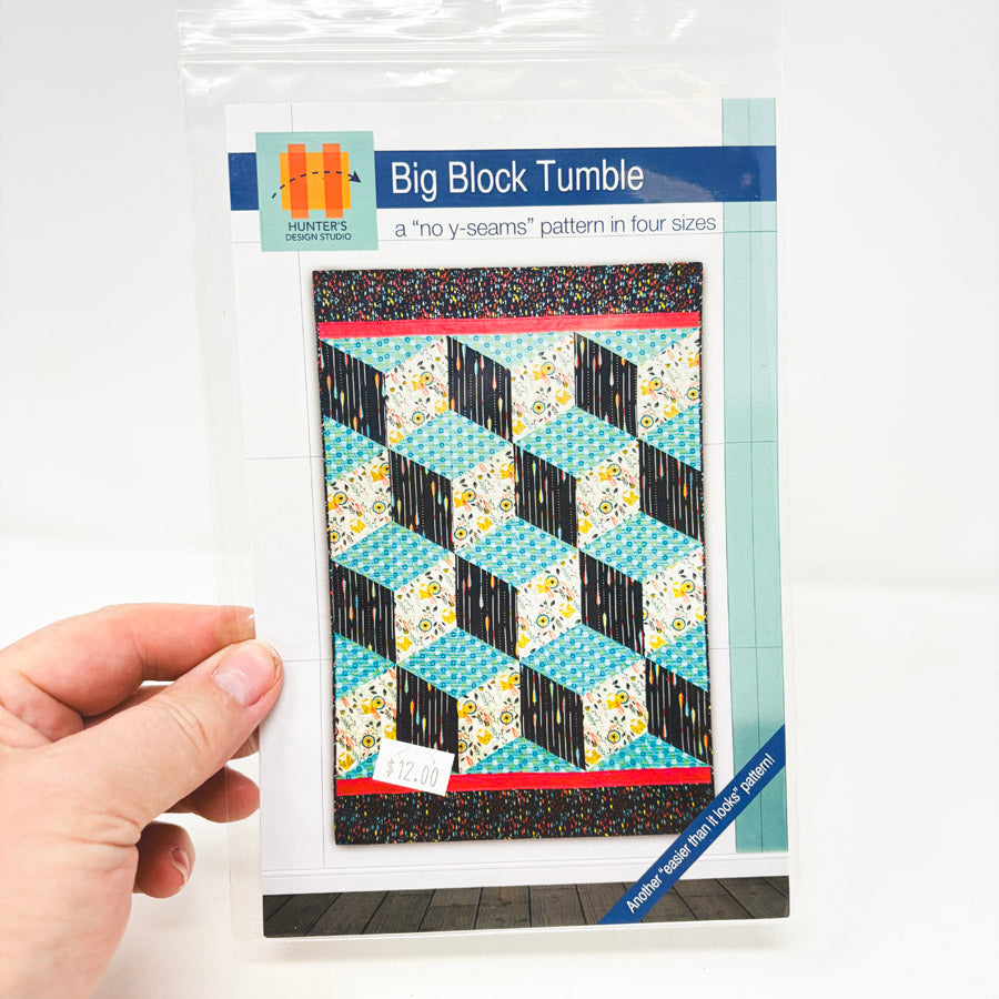 Big Block Tumble Quilt Pattern by Hunter's Design Studio
