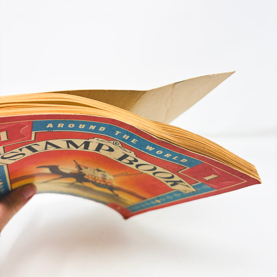 Vintage Around the World Stamp Book