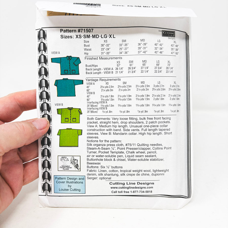2000's The Cutting Line Designs Pattern #71507 A Subtle Twist Sizes XS-XL