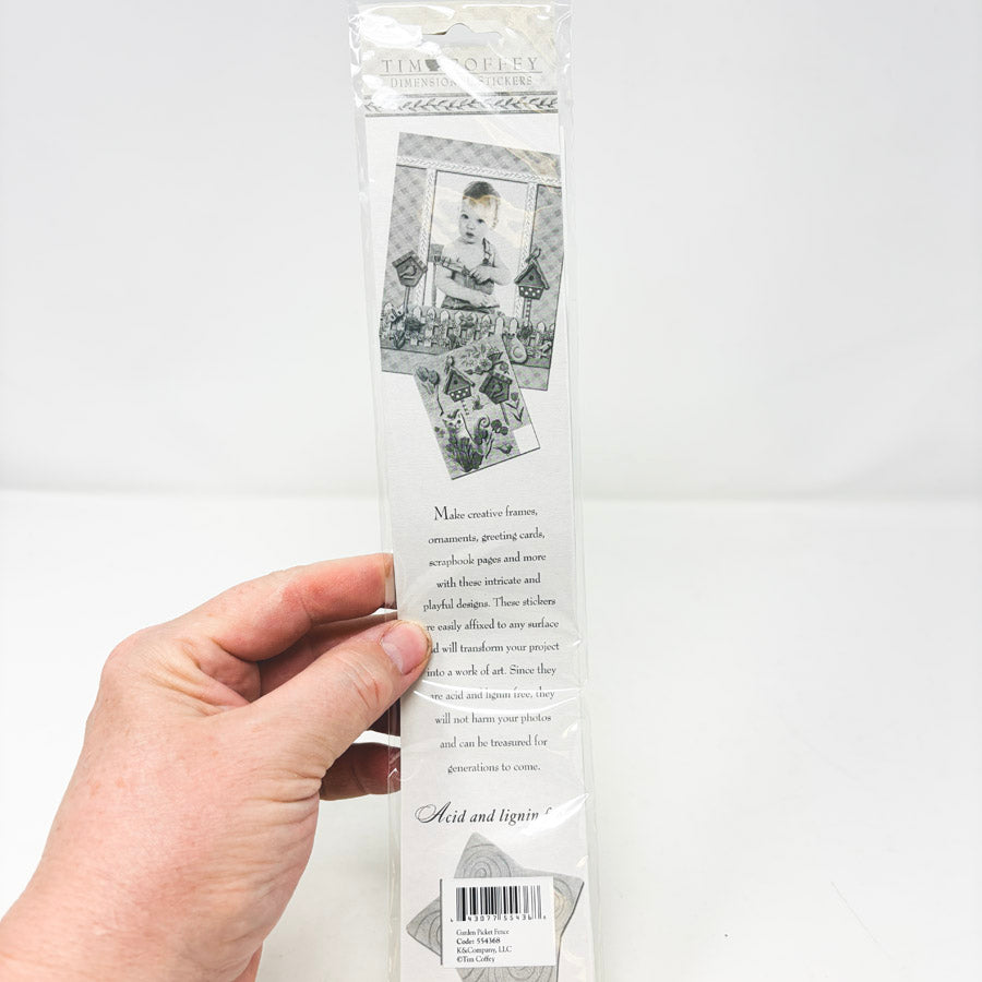 Tim Coffey Dimensional Stickers Garden Picket Fence
