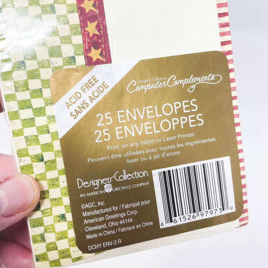 25 ct. American Greetings Holiday Envelopes