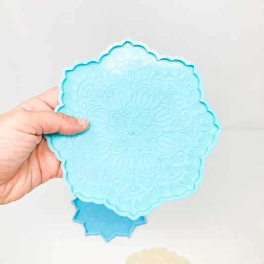 Mandala Incense Holder Plate - Resin Mold