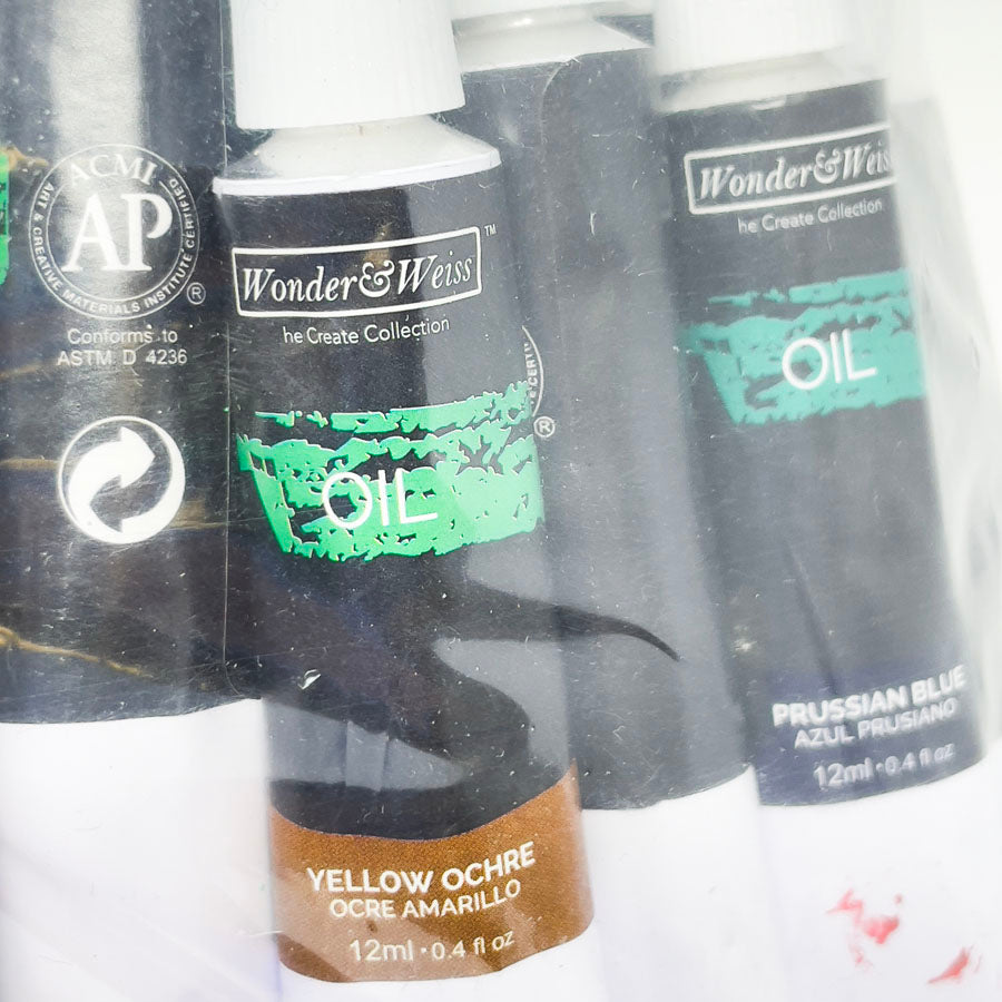 Wonder & Weiss Oil Paint Set - No Box - 16 pc