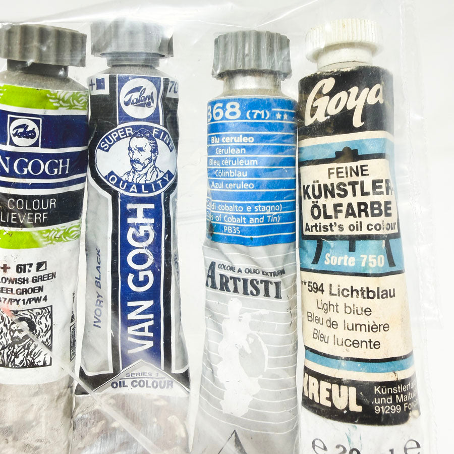 Bundle of Five Oil Paint Tubes