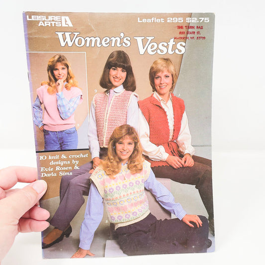 Leisure Arts Women's Vests Pattern Booklet - 1984