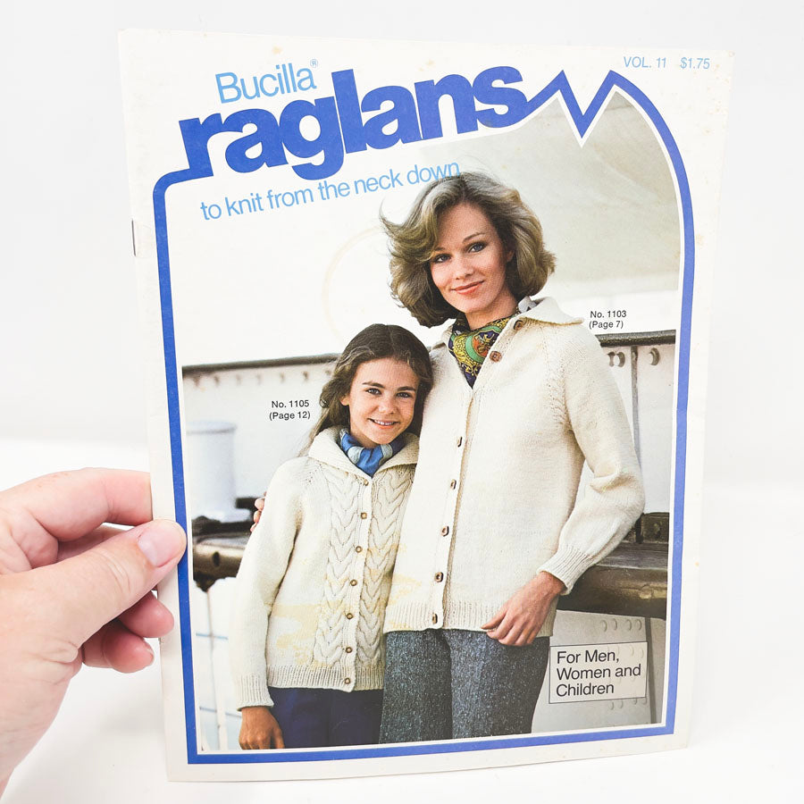 Bucilla Raglans to Knit From the Neck Down Booklet - 1977