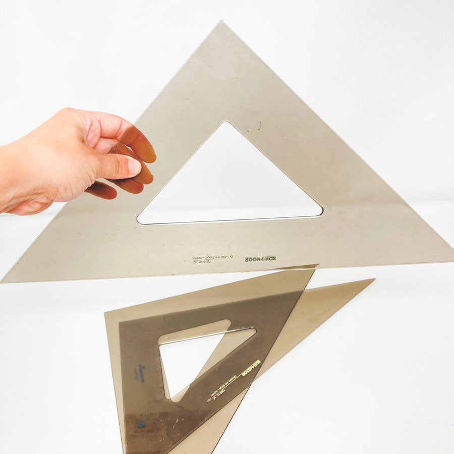 Drafting Triangles - Pick an Angle - Smoke Color