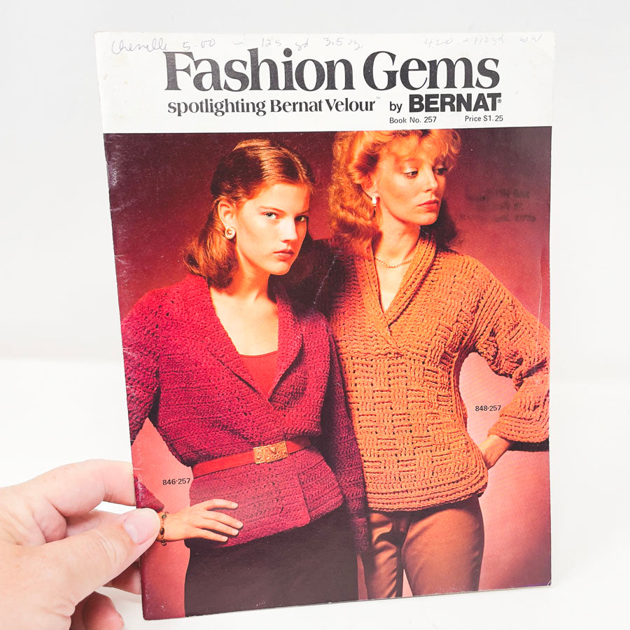 Bernat Fashion Gems Pattern Booklet - 1979
