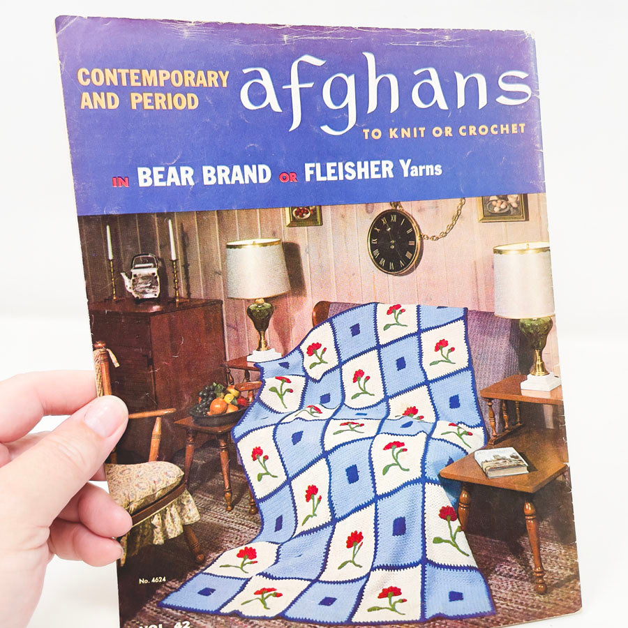 Contemporary and Period Afghans Pattern Booklet - 1958