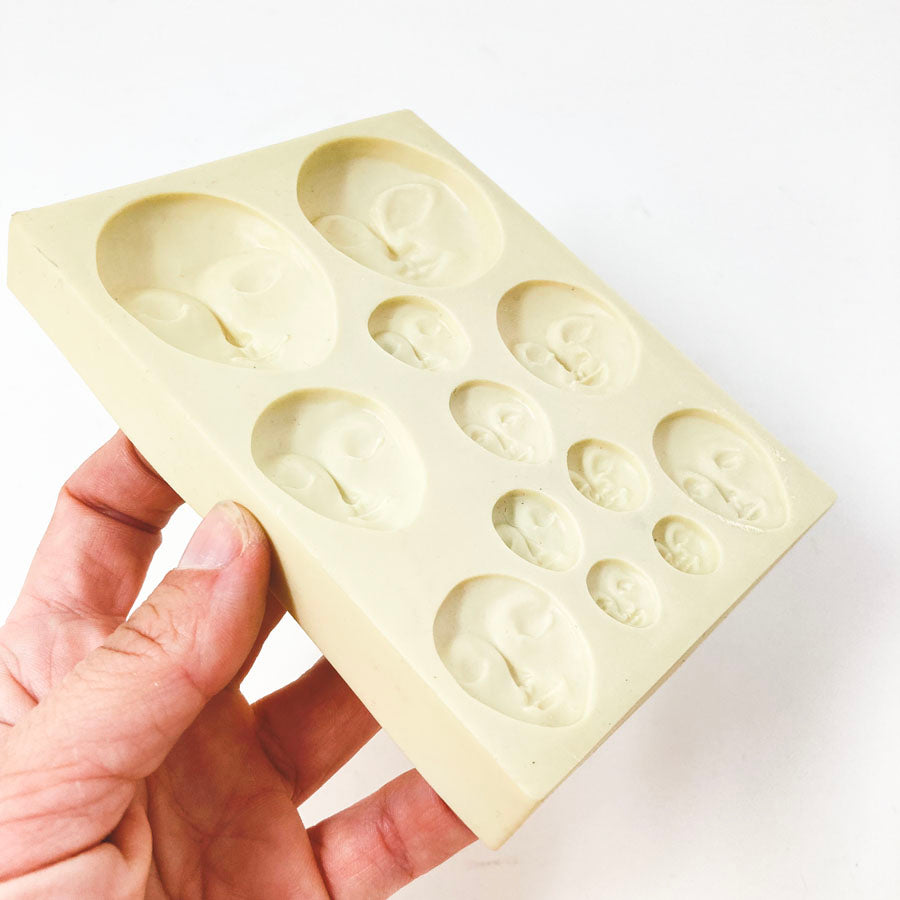 Doll Faces - Sculpey Flexible Push Mold