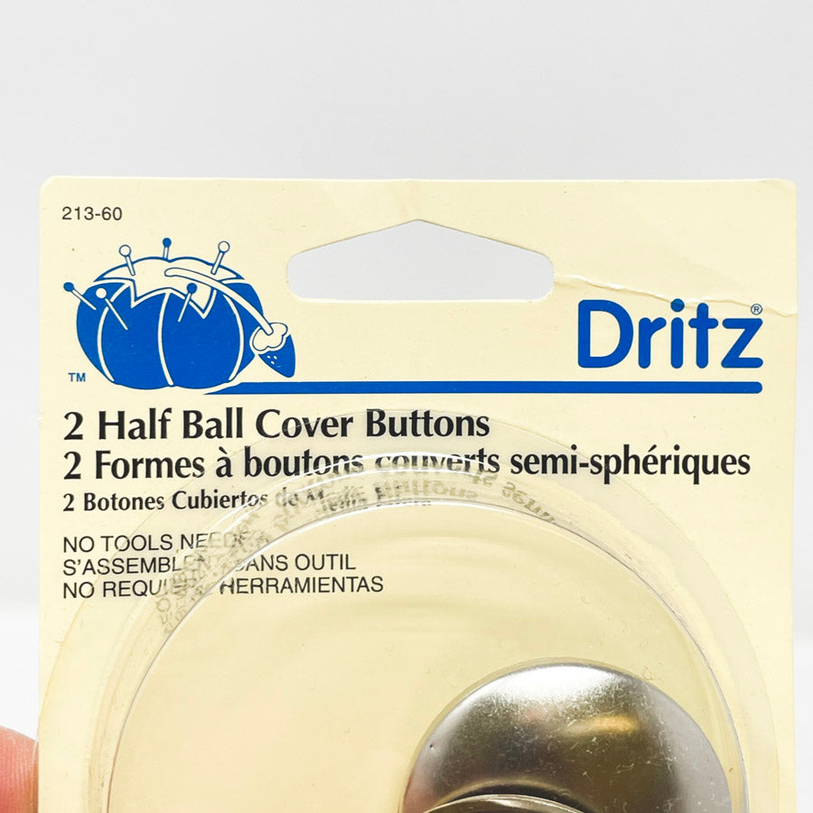 Dritz Half Ball Cover Buttons Sine 60 1.5"