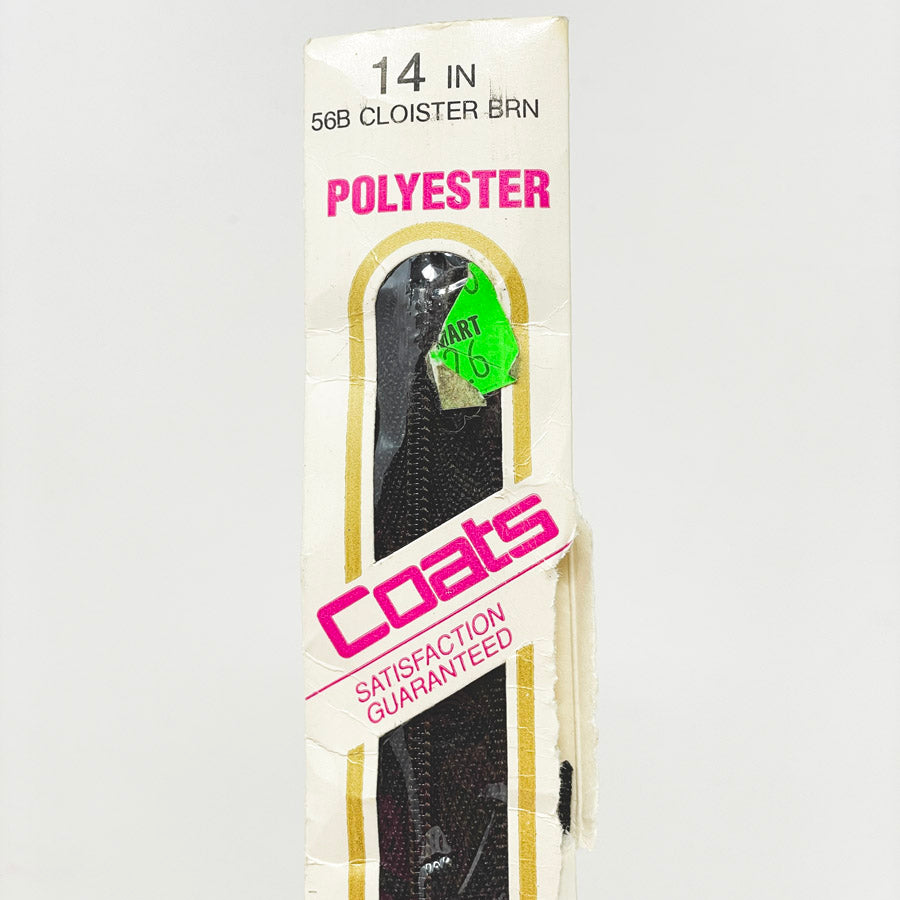 Coats 14" All Purpose Zipper 56B Cloister Brown
