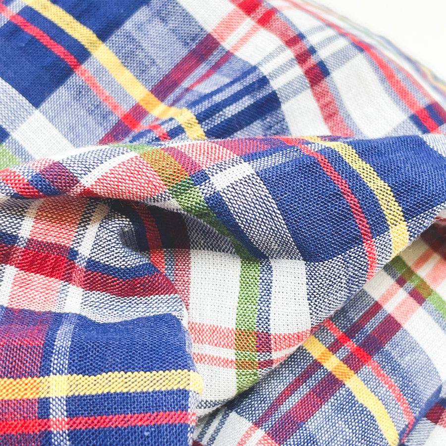 4 Yds x 45" Plaid Seersucker Fabric