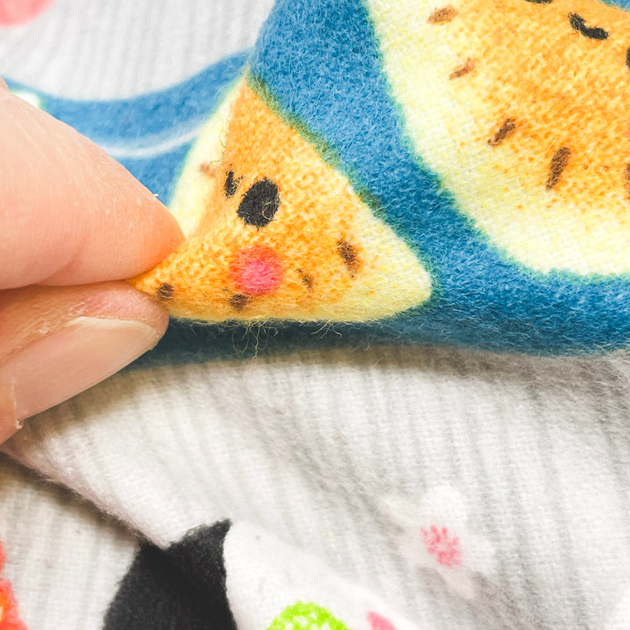 2 Yds x 44" Sushi Roll Flannel Snuggle Fabric