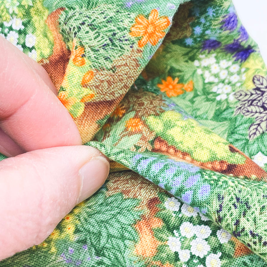 1 Yd x 40" Herb Garden Valerie Greeley for Makower UK Cotton Fabric