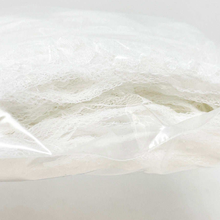 Wide Frilly White Lace - 4 in wide, 5.5 yds