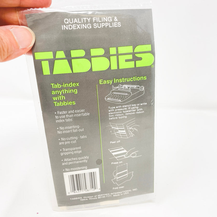 Tabbies Type On Index Tabs