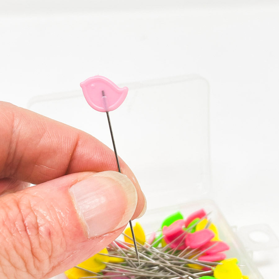 Neon Bird Straight Pins