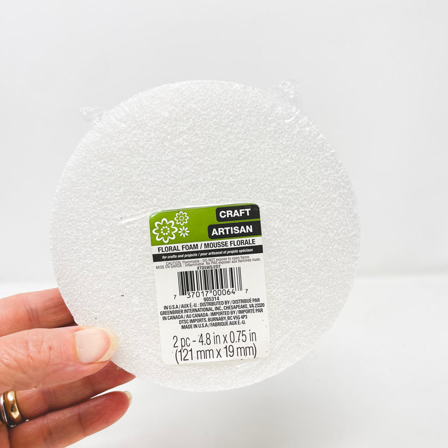 Round Floral Foam - 2 pc