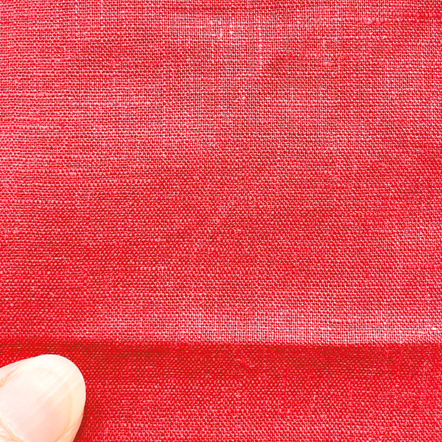 2 Yds x 56" Red Cotton Slub Fabric