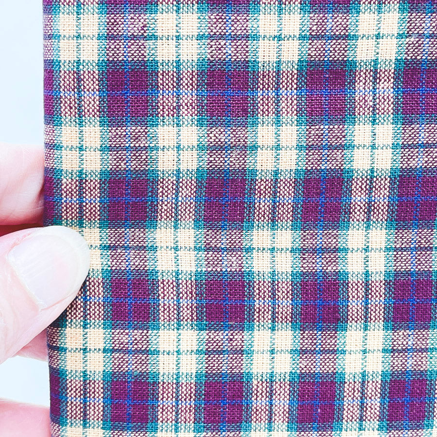 1 Yd x 44" Red/Green/Yellow Woven Plaid Fabric
