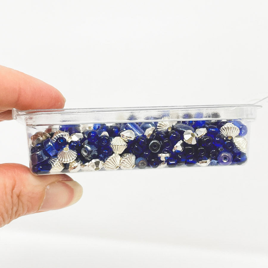 Blues & Silvers Bead Soup Pack