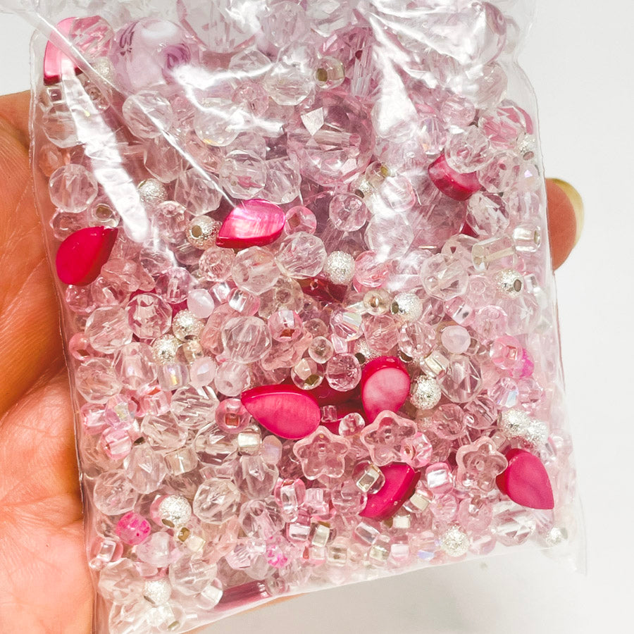 Pinks & Crystal Bead Soup Pack