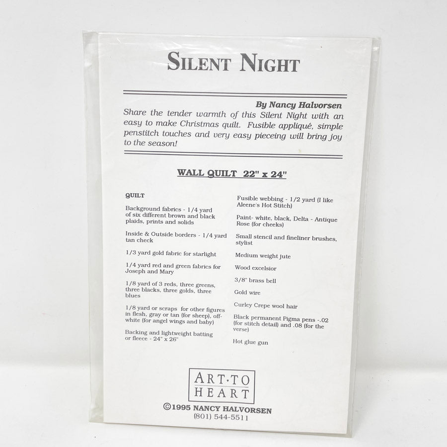 Silent Night Quilt Pattern by Art to Heart