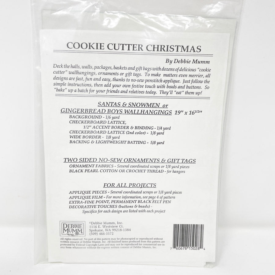 Cookie Cutter Christmas Quilt Pattern by Mumm's Word