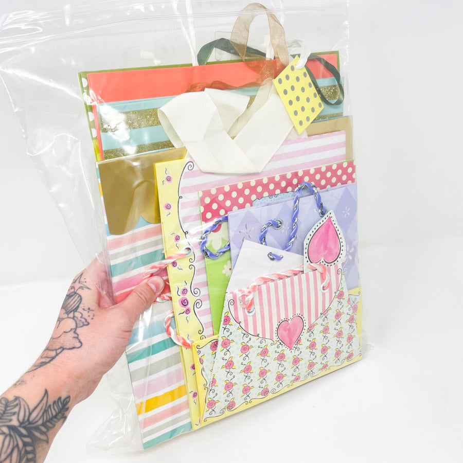 Bundle of Fancy Handle Gift Bags