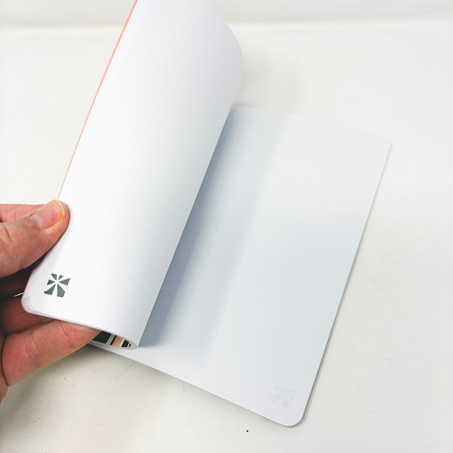 Multi Color Blocking Blank Notebook