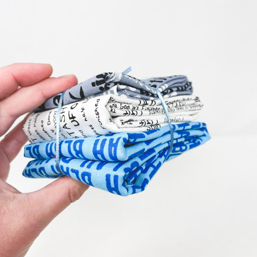 Blue Blahs – Little Bits Small Fabric Stack