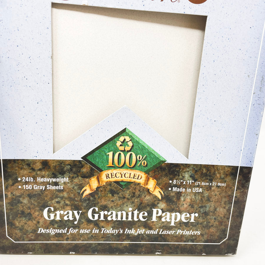 Gold Fibre Gray Granite Letter Paper by Ampad