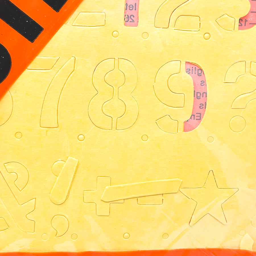 E-Z Industries No. 21 Gothic Letters & Number Stencils