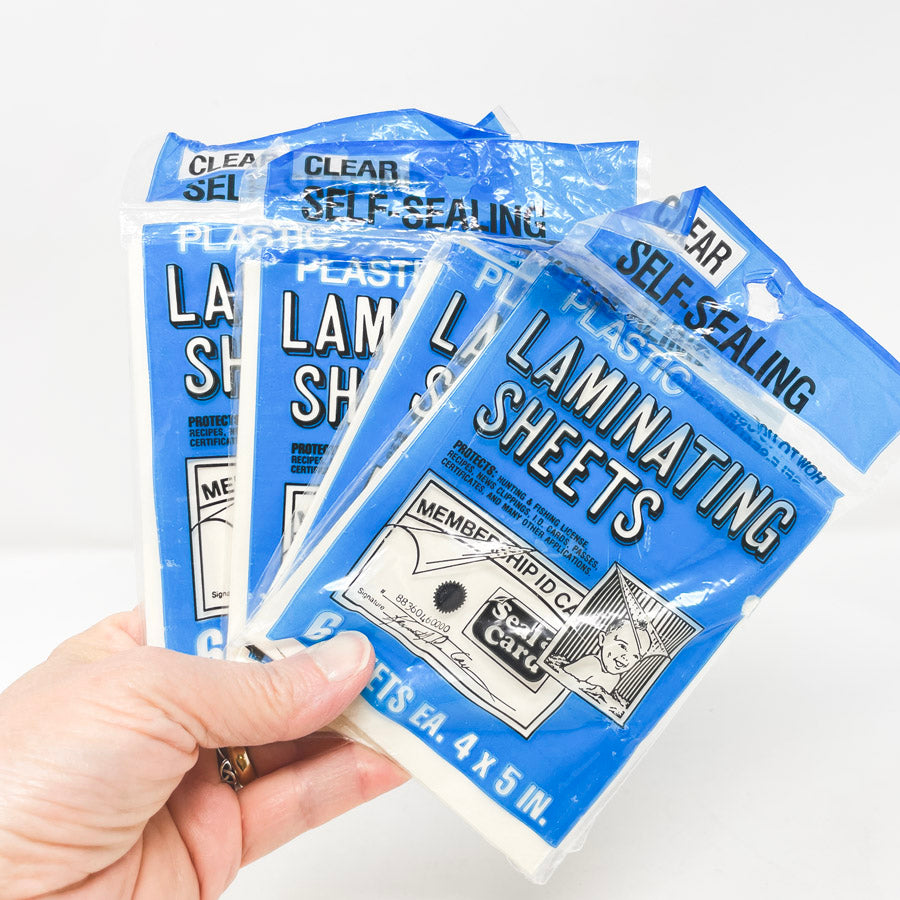 4"x5" Clear Self-Sealing Laminating Sheets
