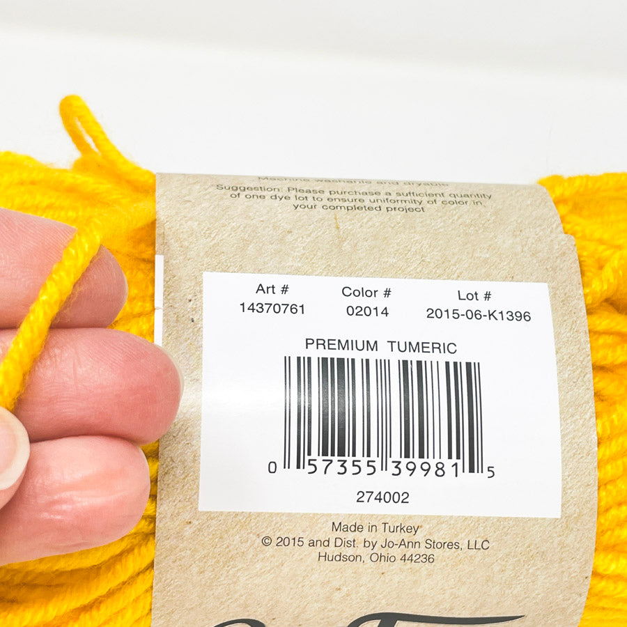 Big Twist Yarn - Premium Tumeric