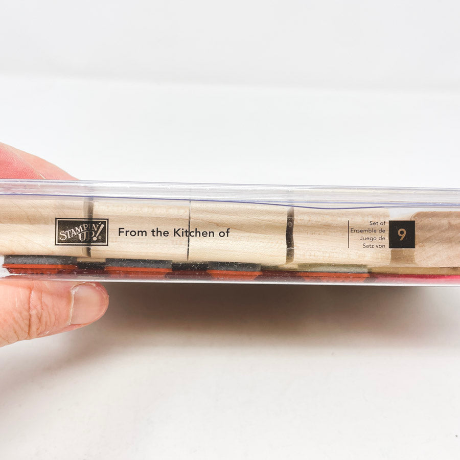 Stampin' Up From The Kitchen Of Rubber Stamp Set