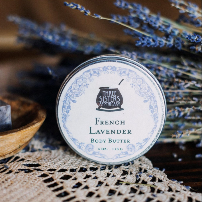 NEW // Three Sisters Apothecary Body Butter - French Lavender 4 oz.