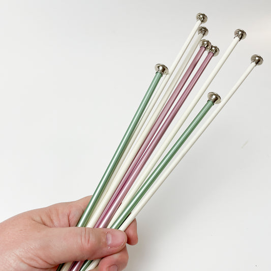 Stock Item: 10" Aluminum Knitting Needles – Pick-a-Size