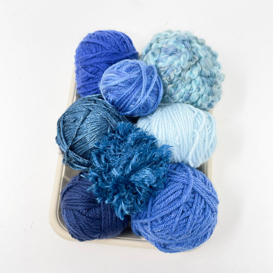 Sapphire Blues Yarn Sushi Weaving Kit