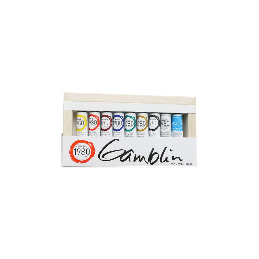 NEW // Gamblin 1980 Oil Color Introductory Set of 9