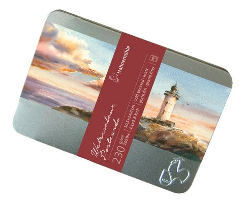 NEW // Hahnemuhle Watercolor Postcards in Tin