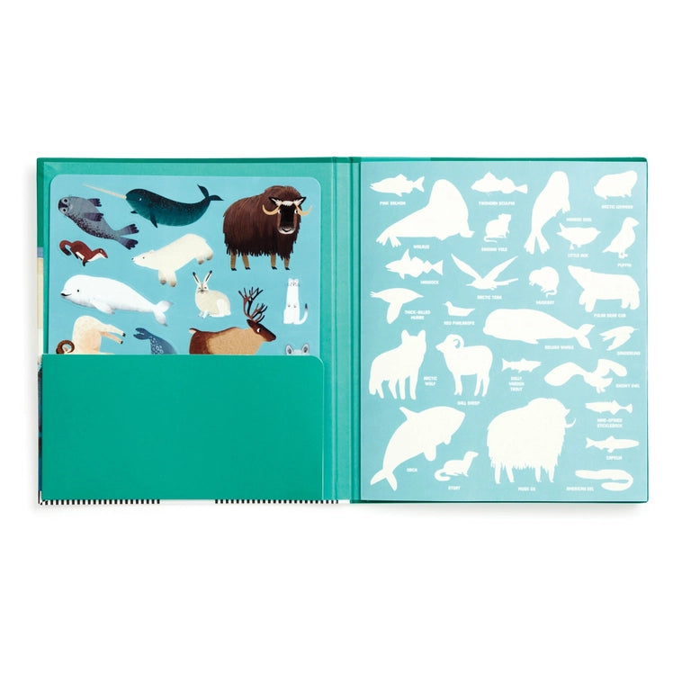 NEW // Arctic Life Sticker Play Reusable Activity Set by Mudpuppy