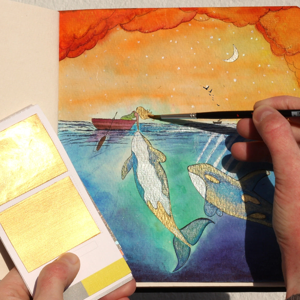 NEW // Viviva Metallic Colorsheets - 10 Handmade Watercolors