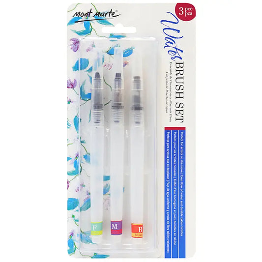 NEW // Water Brush Set Signature 3pc by Mont Marte