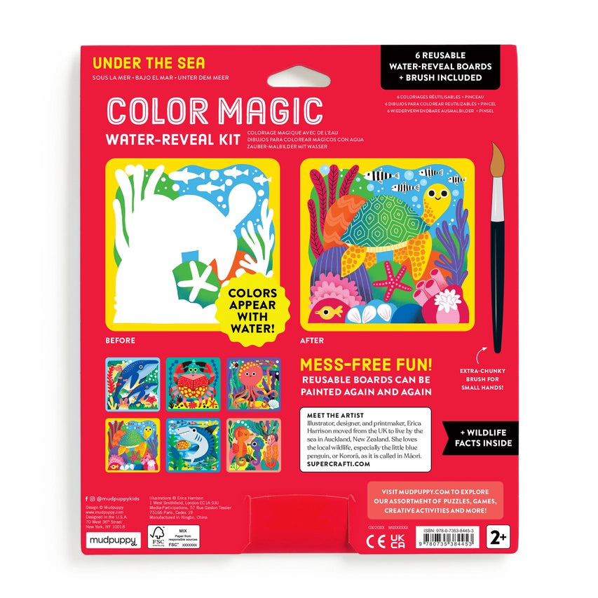NEW // Color Magic Water-Reveal Kits by Mudpuppy