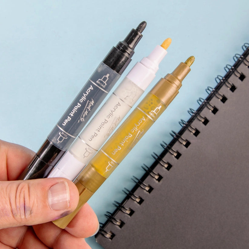 NEW // Dual Tip Acrylic Paint Pens Signature (2 pc) by Mont Marte