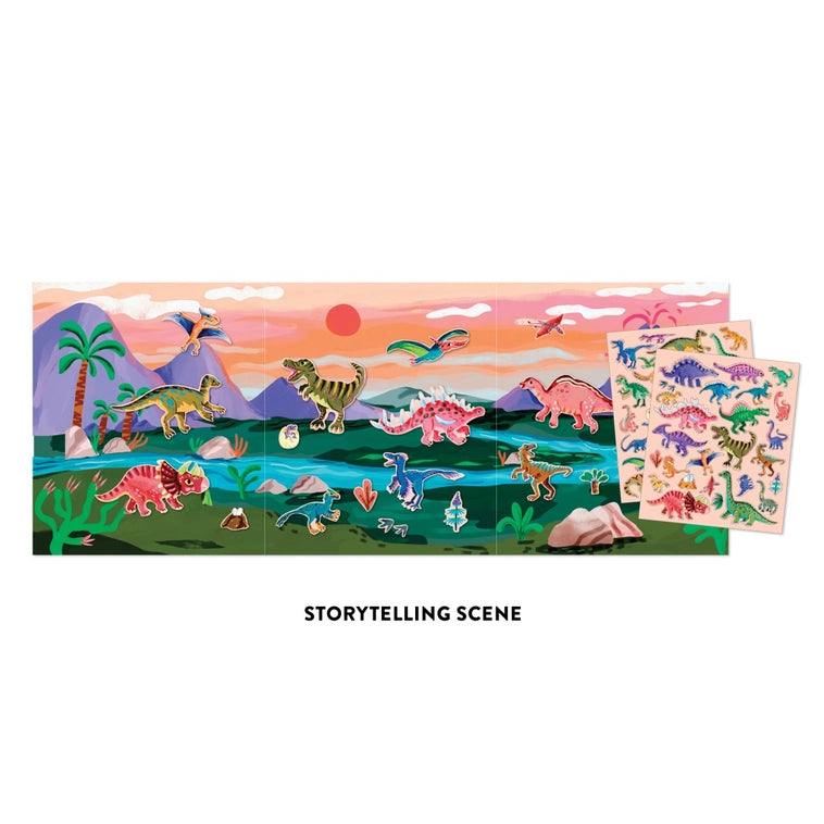 NEW // Dinosaur Park Sticker Play Reusable Activity Set by Mudpuppy